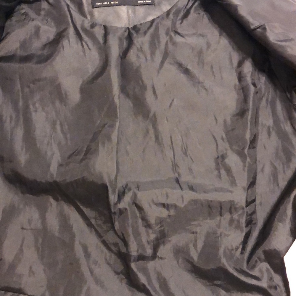 Zara Basic Leather Jacket - image 8